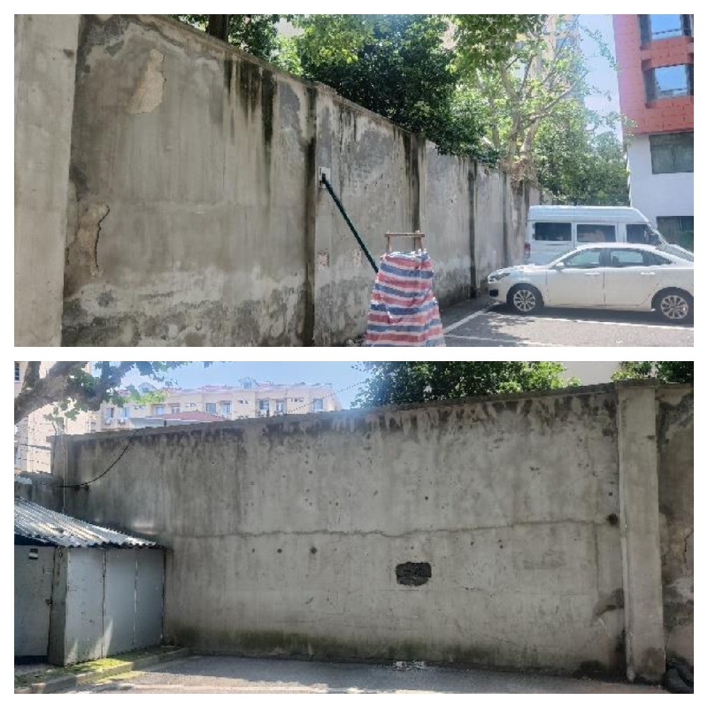 上海某重點高校圍墻專項檢測工程